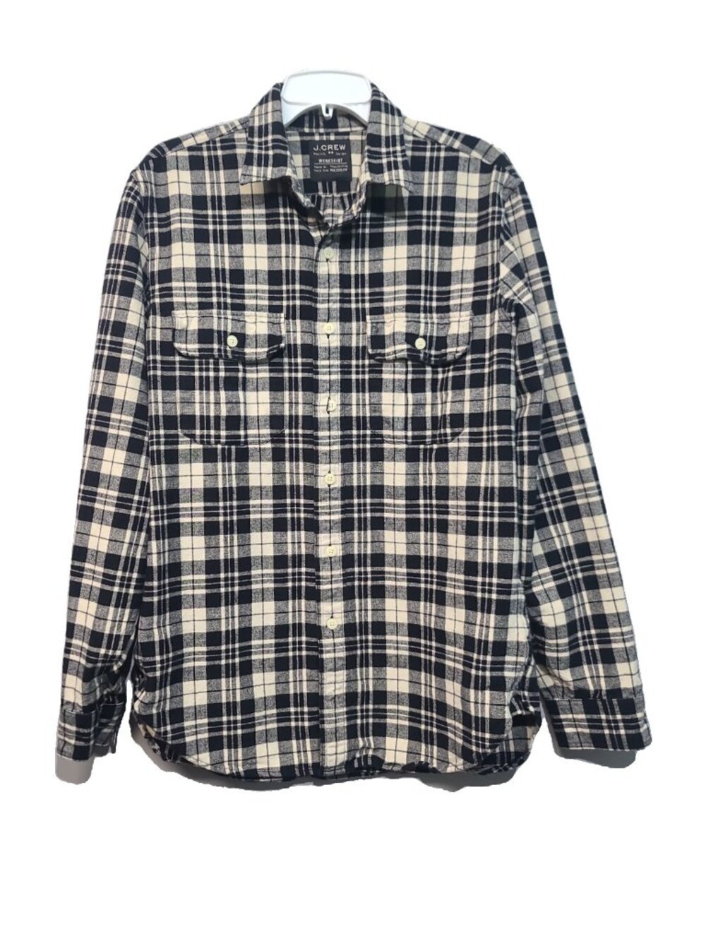 J. Crew Factory Casual Button-Down Shirts M Black